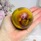 Large Mookaite Jasper Sphere on Stand 371g