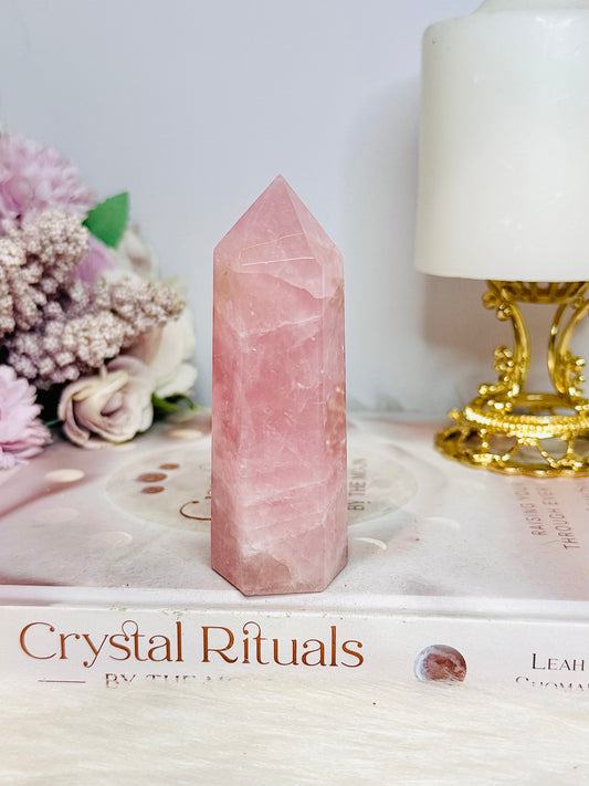 High Grade Rose Quartz Tower 10cm