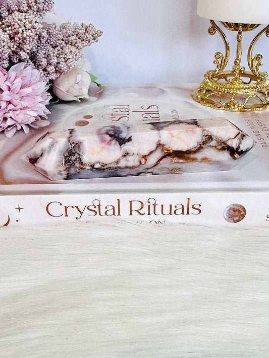 Flower Agate Double Terminated Point 12.5cm