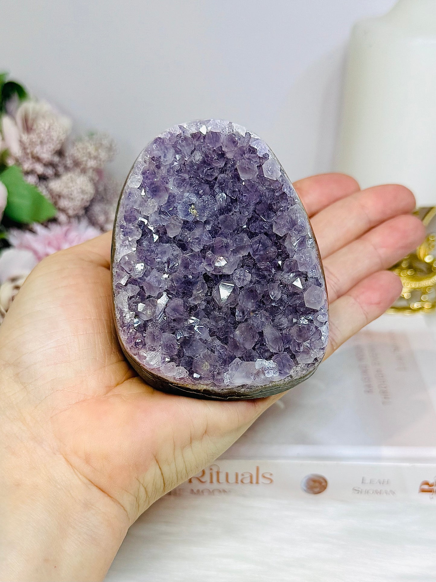 Amethyst Base Cut Cluster 401g