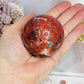 Red Mexican Lace Agate Sphere On Stand 258g