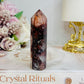 High Grade Fire Quartz Tower 9cm