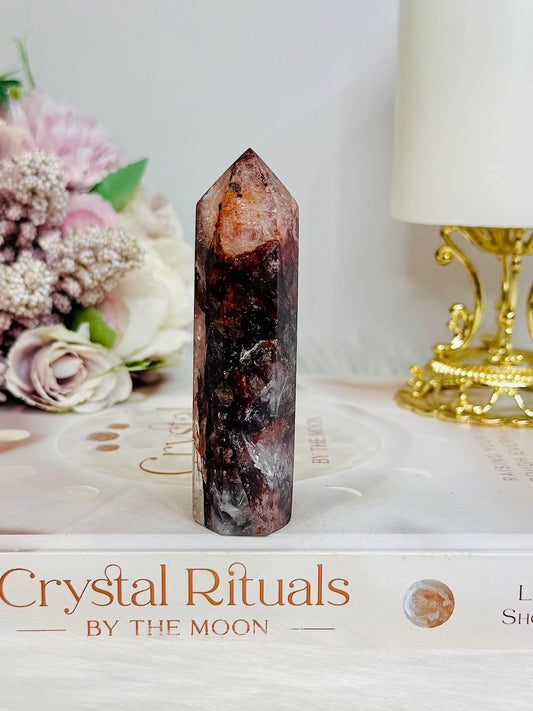 High Grade Fire Quartz Tower 9cm