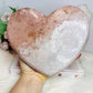 Huge Pink Amethyst Chunky Carved Heart 20cm 1.8KG
