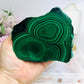 Large Thick Natural AAA Malachite Slab From Congo On Stand 12cm 489g