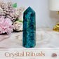 Chunky Blue Apatite Tower 8.5cm