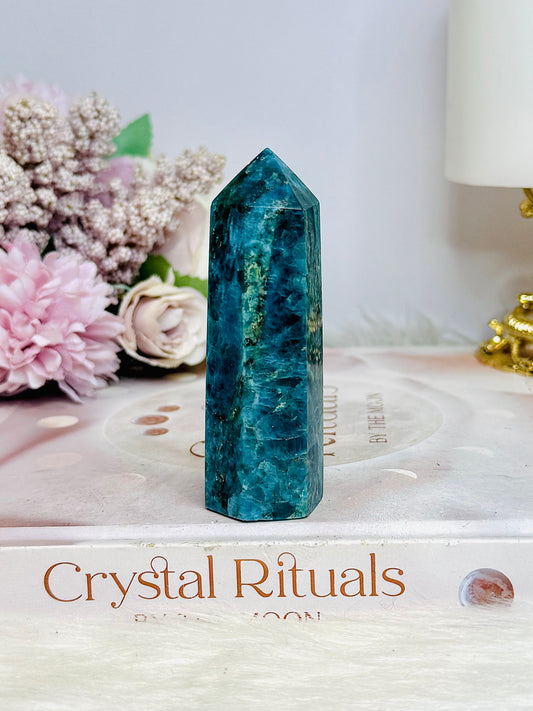 Chunky Blue Apatite Tower 8.5cm