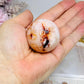 Carnelian Flower Sphere on Stand 106g