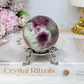 Pink Tourmaline Sphere On Stand 236g