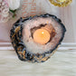 Stunning Natural Druzy Agate Candle Holder 506grams