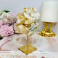 Natural Lithium Cluster Specimen on Gold Stand 12cm 310g