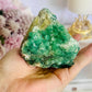 Natural Green Cubed Fluorite In Matrix Specimen 444grams