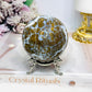 Large Brecciated Jasper Sphere on Stand 388g