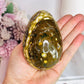 Large Orbicular Ocean Jasper Druzy Egg On Stand 423g
