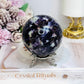 Large Lepidolite | Purple Mica Sphere on Stand 629g