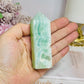 Pistachio Calcite Druzy Tower 9cm