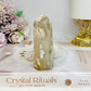 Chunky Flower Agate Tower 9cm