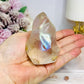Angel Aura Quartz Carved Flame 8cm (imperfection in back) $39 x