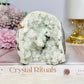 Large Moroccan Quartz Base Cut Cluster 322g