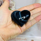 Puffy Black Agate Heart