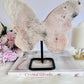 Huge 1.35KG 19.5cm Pink Amethyst Druzy Chunky Butterfly on Stand