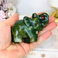 Green Jade Carved Elephant 8cm