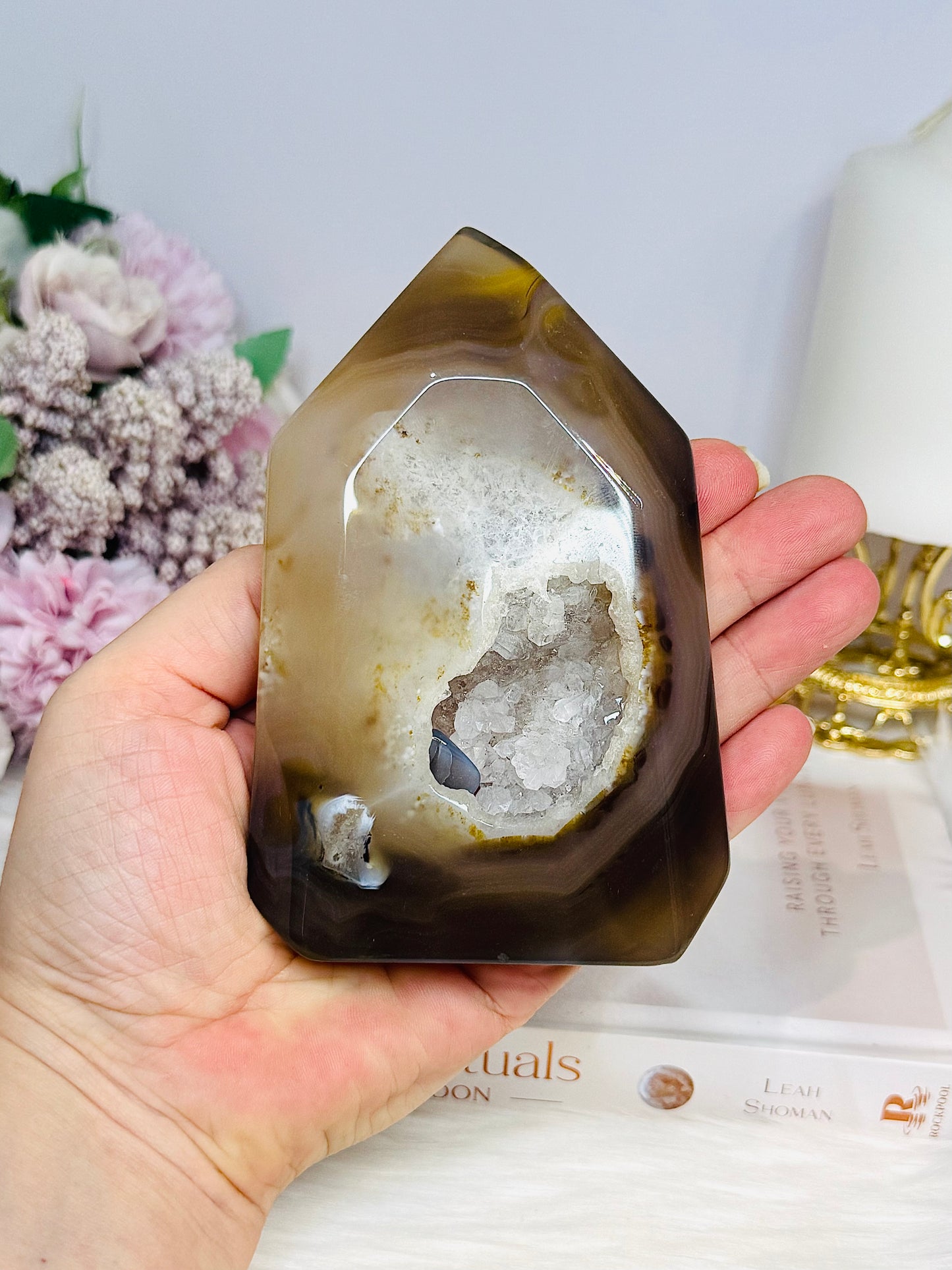 Druzy Agate Tower 12.5cm