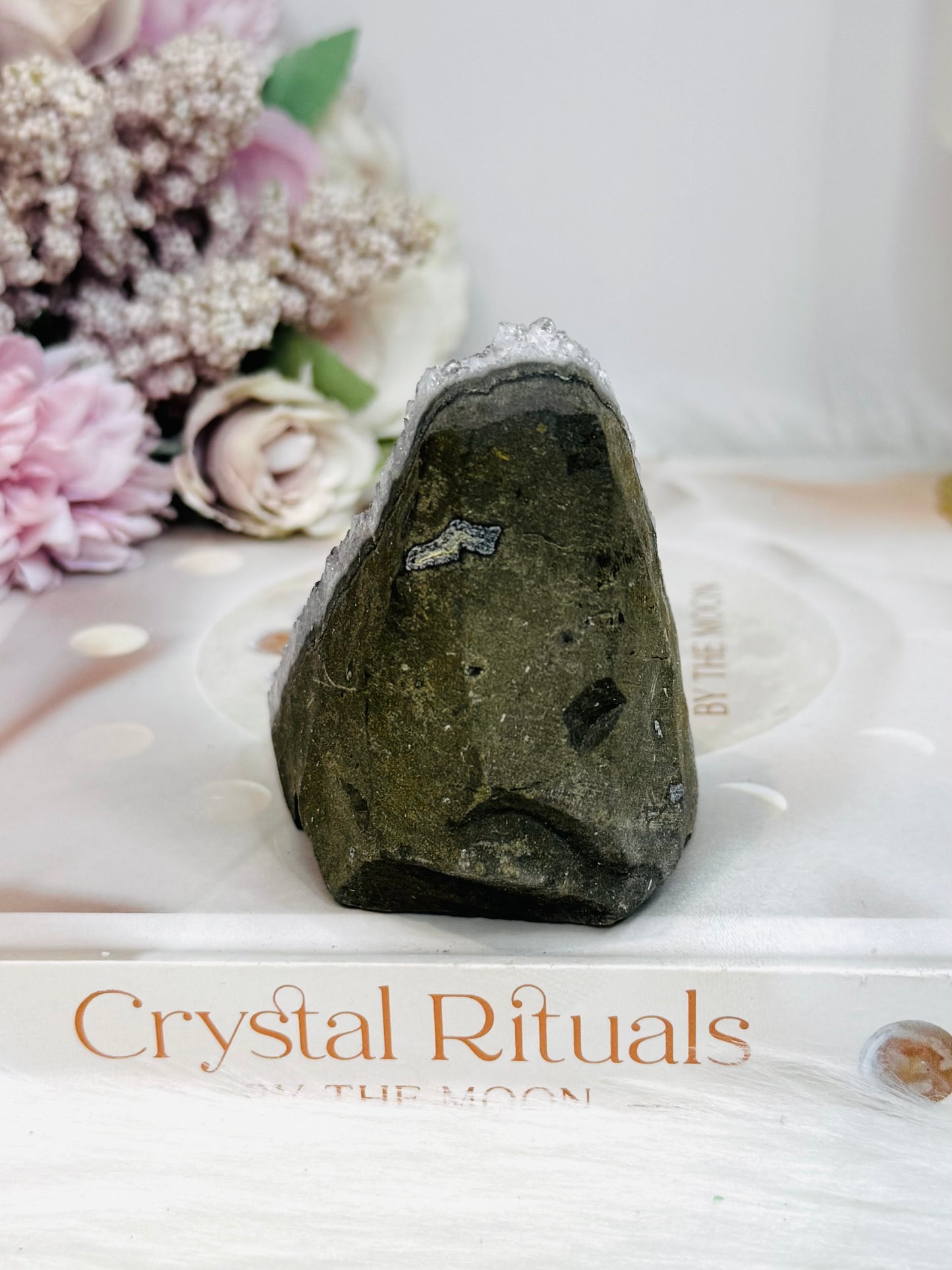 Amethyst Base Cut Cluster 8cm