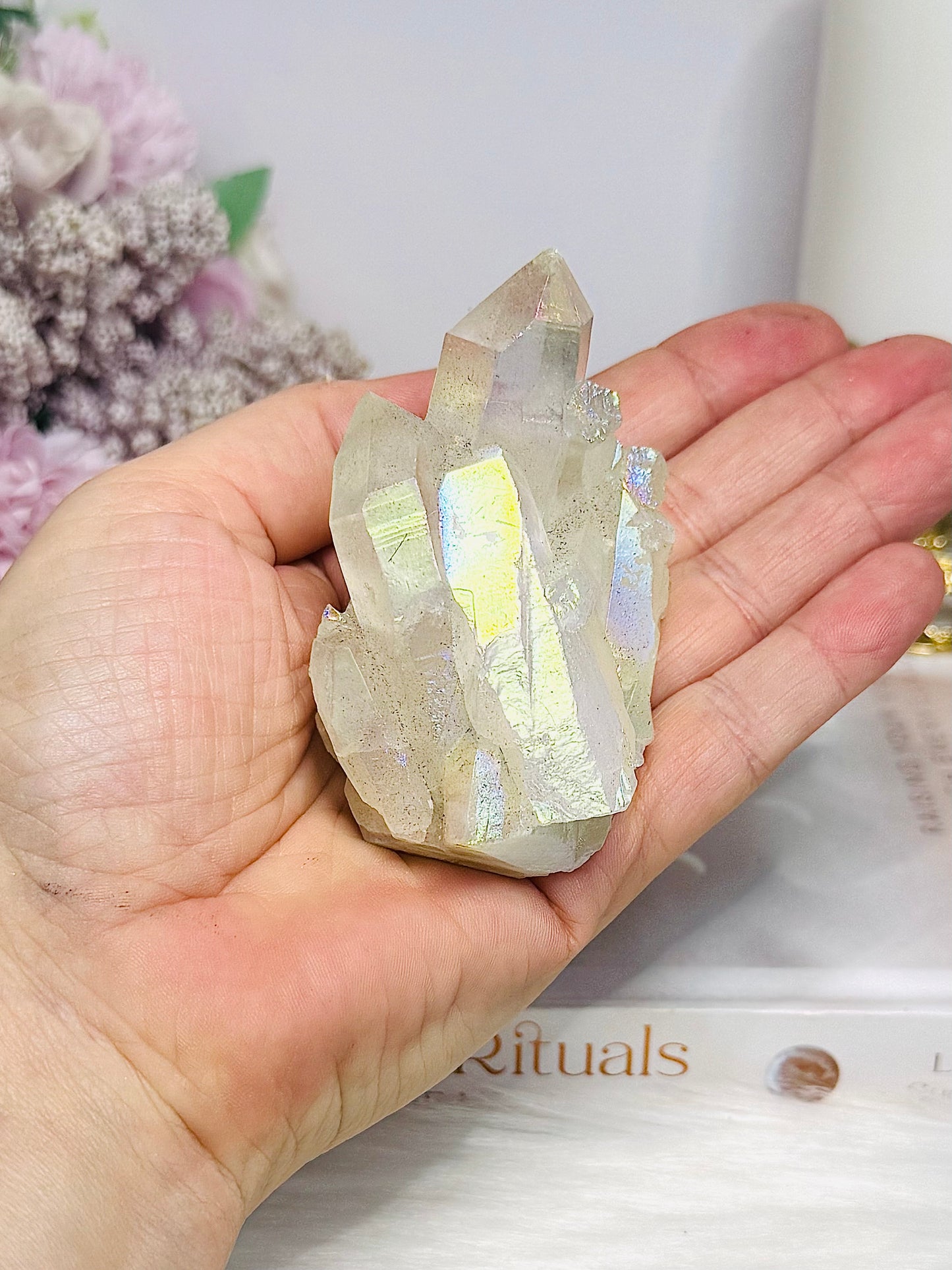 Angel Aura Quartz Cluster 139g