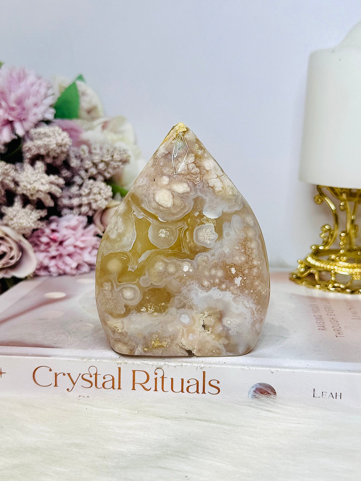 Flower Agate Freeform | Flame 10cm