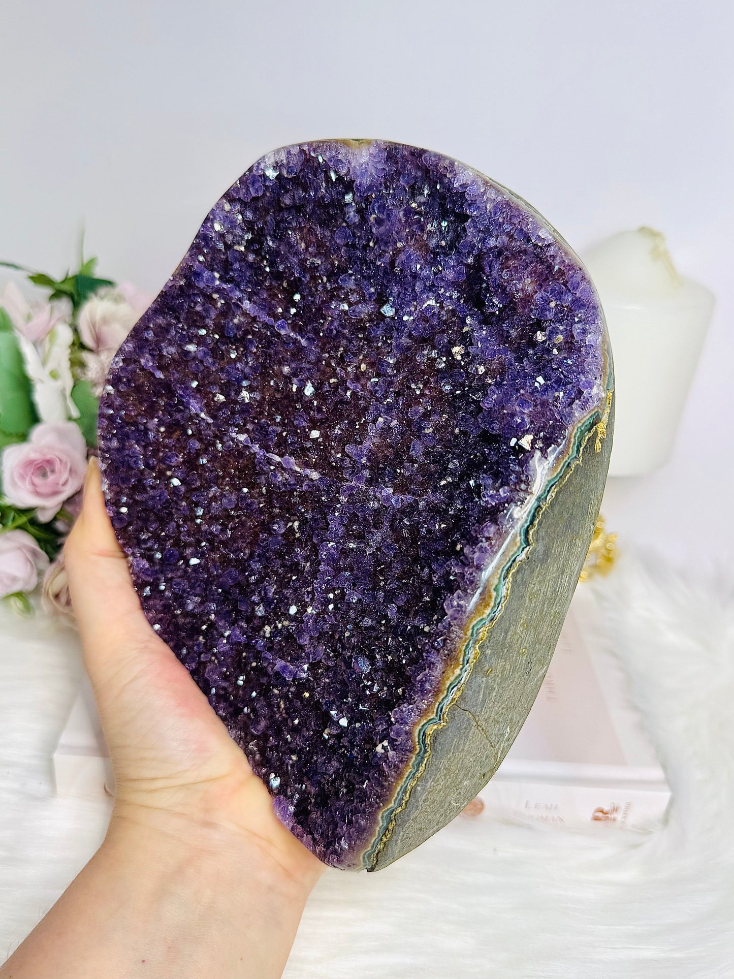 High Grade Huge Amethyst Geode Cluster 20cm 2.4KG