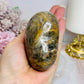 Black Moonstone Puffy Heart with Flash 243g