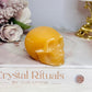 Orange Calcite Skull 6cm