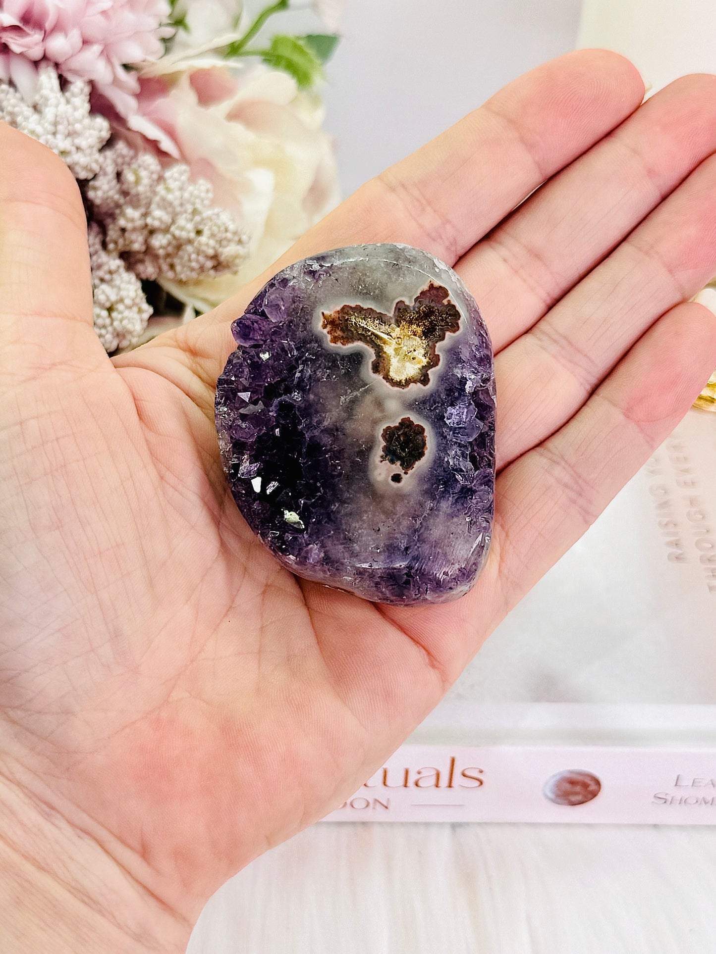 Absolutely Gorgeous 6cm Natural Amethyst Stalactite | Flower Amethyst From Brazil