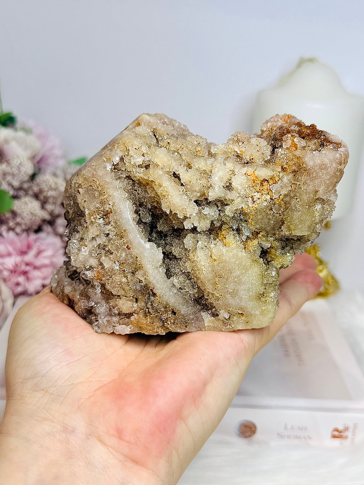 Large Natural Pink Amethyst Druzy Freeform 803g