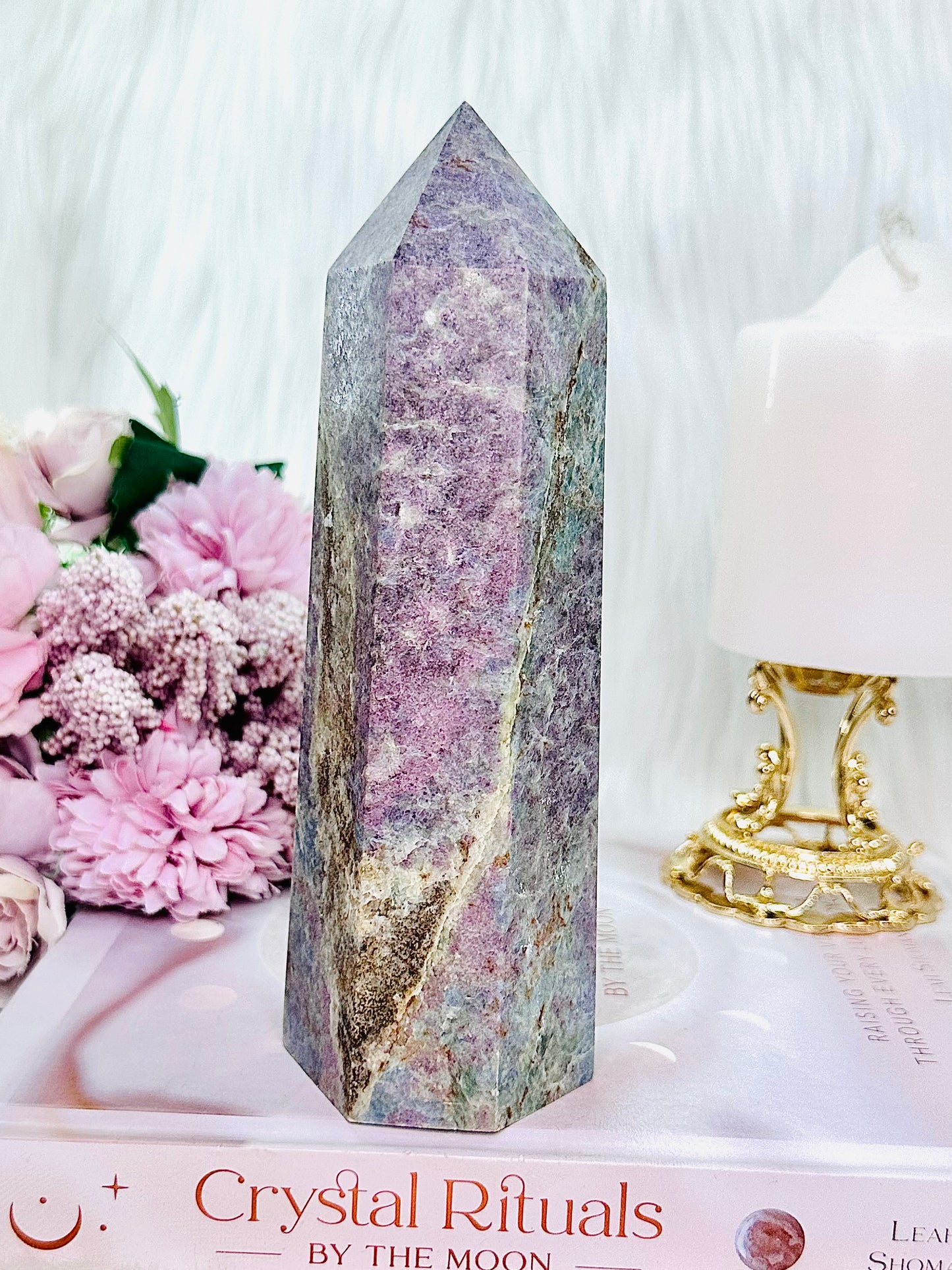 Absolutely Stunning Large Chunky 17cm 838gram Ruby In Kyanite Tower