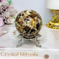 Chocolate Calcite Sphere on Stand 216g