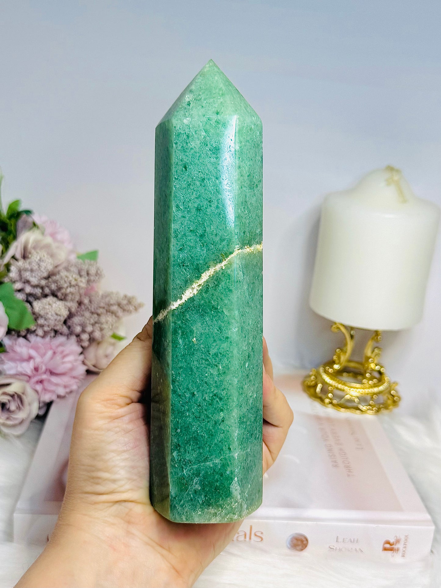 Large Green Aventurine Tower 18cm