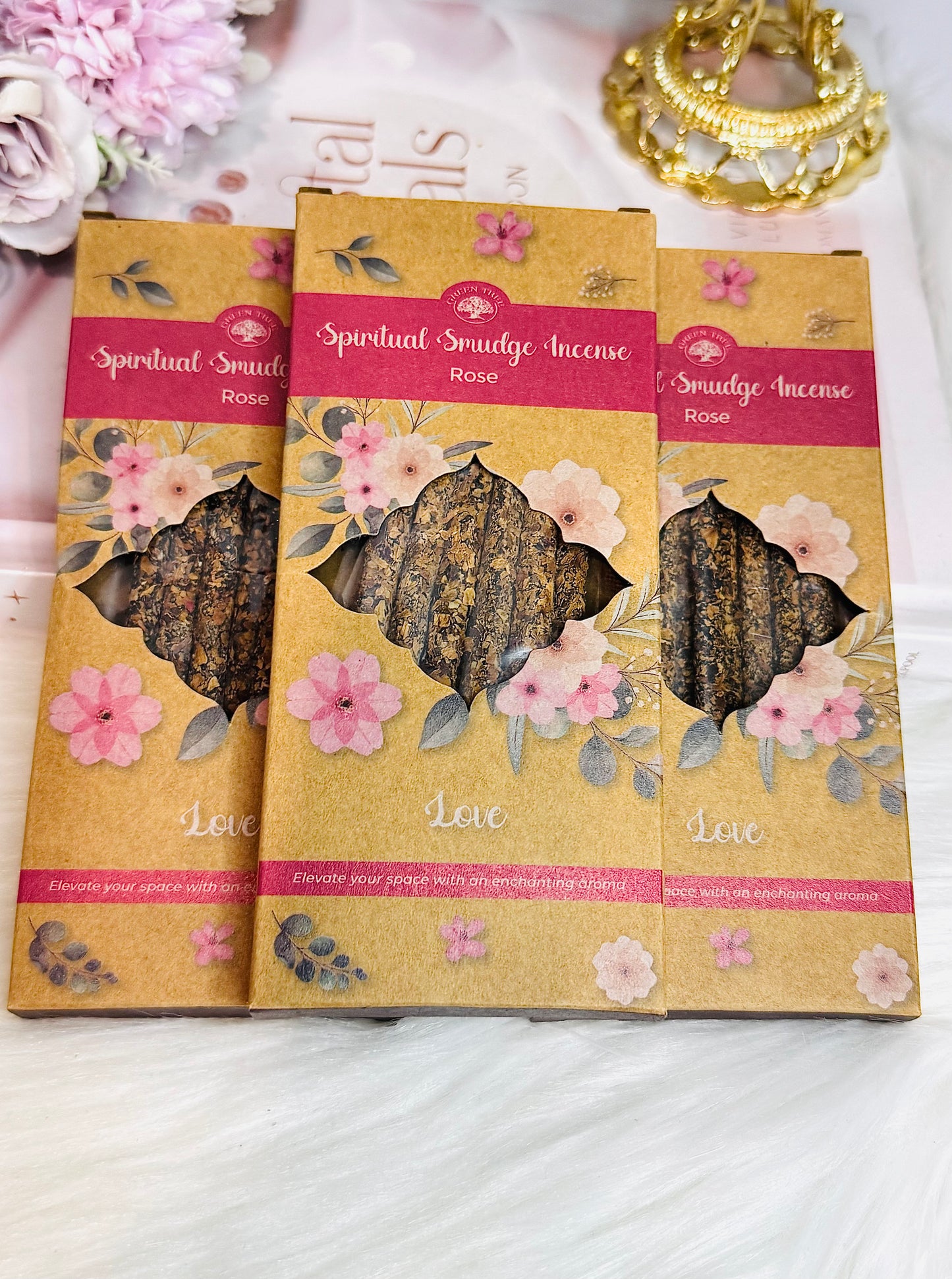 Rose Smudge Incense Sticks Pack of 8