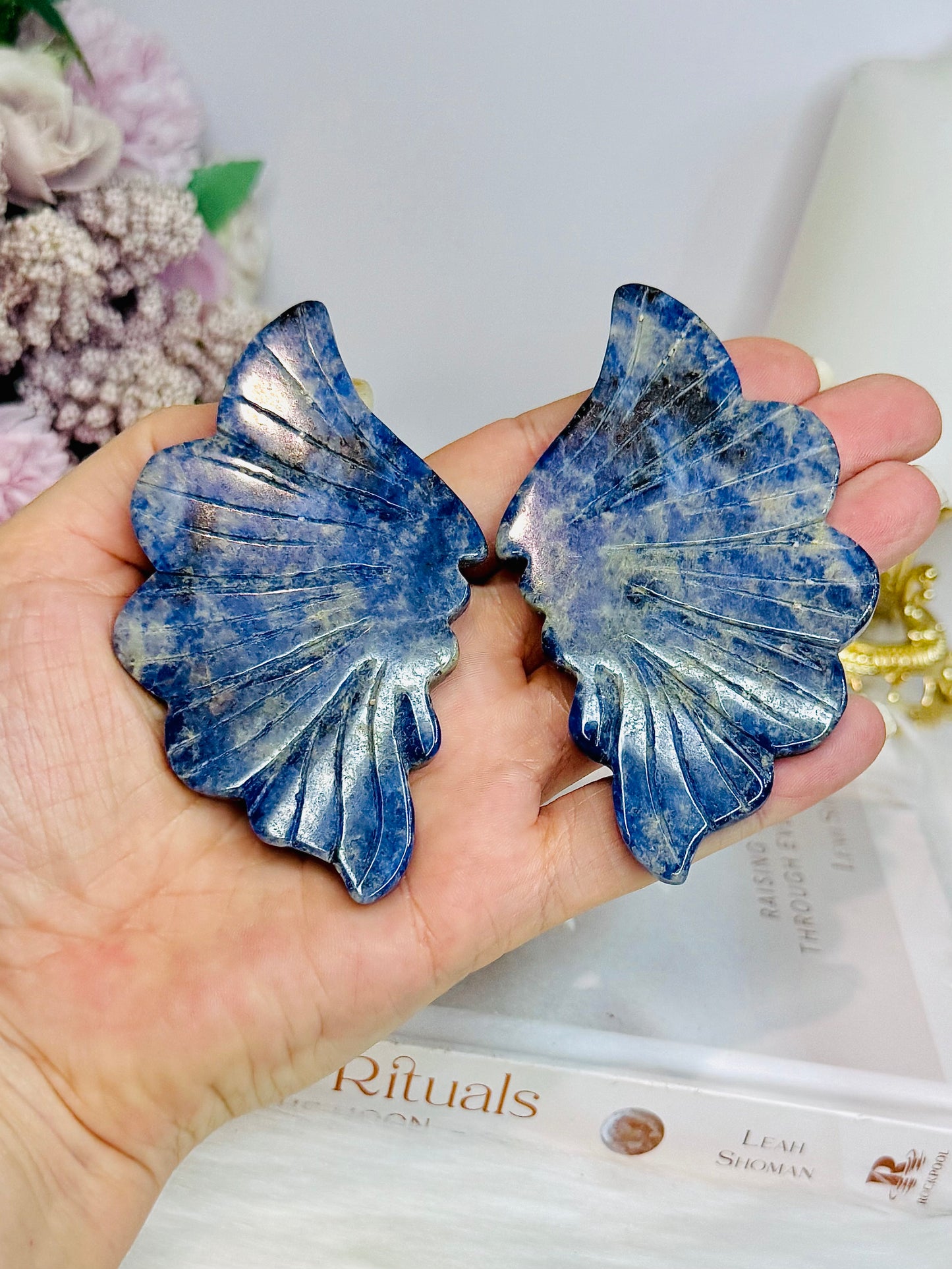 Lapis Lazuli Wings on Stand 9.5cm