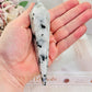 Beautiful Natural Moonstone Carved Wand | Tower 14cm On Stand