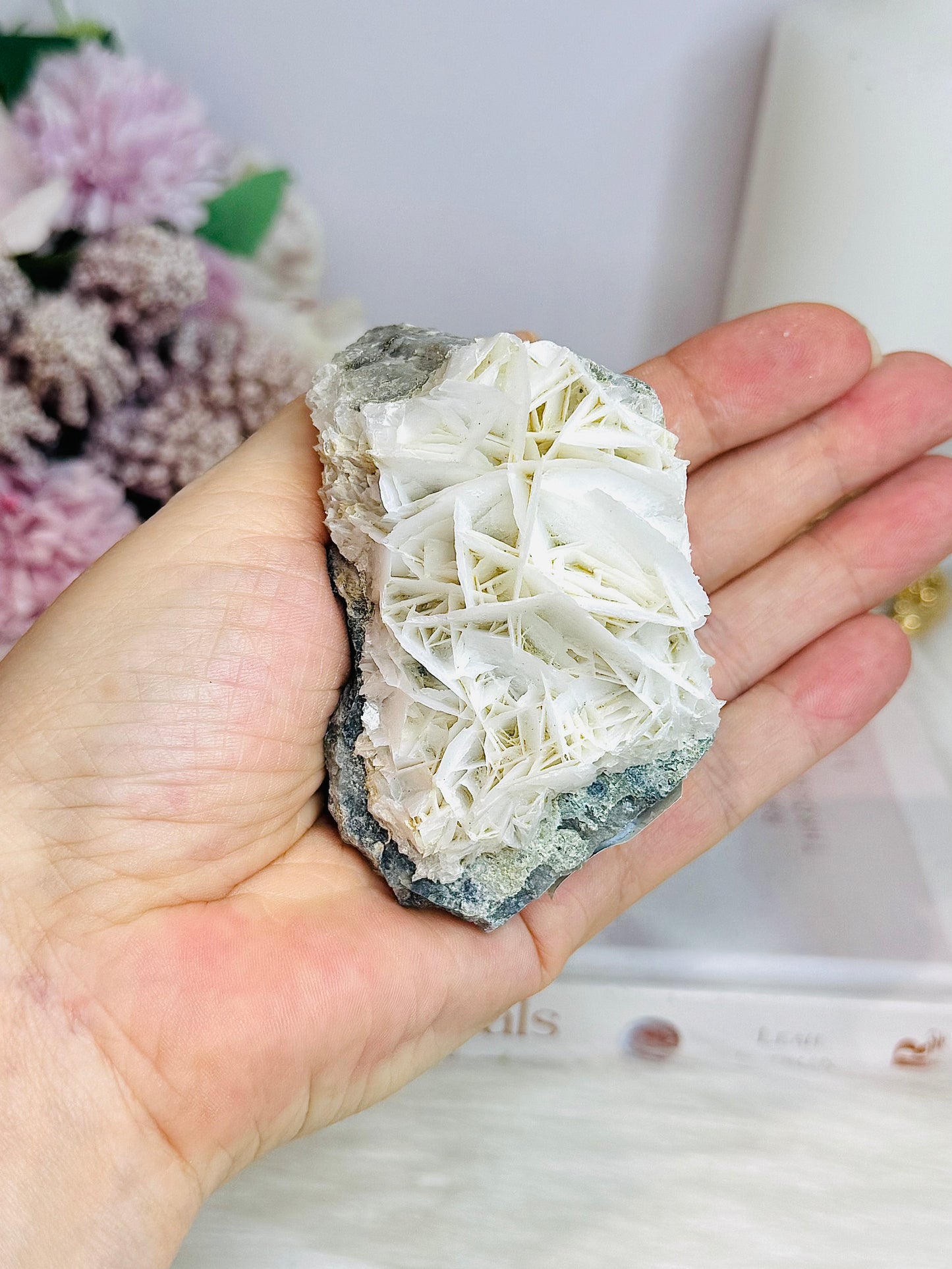 Natural Rose Calcite Specimen 160g