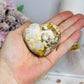 Flower Agate Puffy Heart 158g