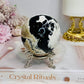 Large Volcano Agate Sphere (UV Reactive) On Stand 379g