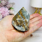 Natural Blue Onyx | Banded Calcite Rough Polished Top 221g