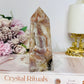 Pink Tourmaline Druzy Tower 12cm