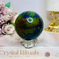 Azurite Stone Sphere on Stand 301g