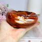 Large Carnelian Carved Bowl 11cm 731g