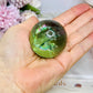 FOR SUE ~ High Grade Fluorite Sphere Full of Incredible Rainbows 161g On Stand