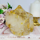 Natural Large Golden Healer Quartz Freeform with Rainbows 1.45KG 13.5cm